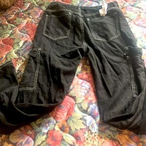 Black cargo pants